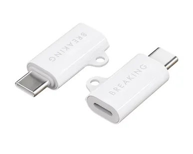 фото Адаптер-переходник Breaking Y01 (Type-C to Lightning) белый