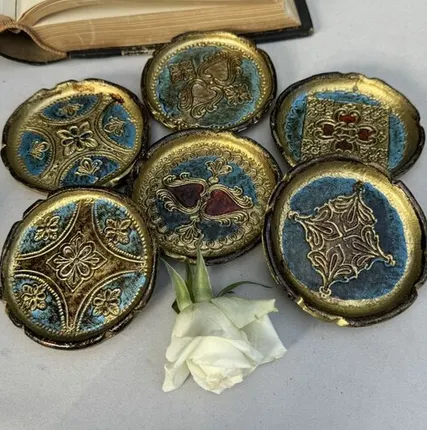 Фото №0 Блюдце подставка флорентийская набор 6 шт. Италия