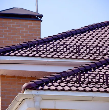 Фото №0 Натуральная черепица Baltic Tile (Sea Wave) Бордовый