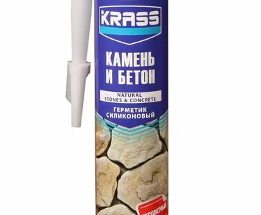 фото Герметик для Бетона и натурального камня КРАСС бесцветный 300 мл/12