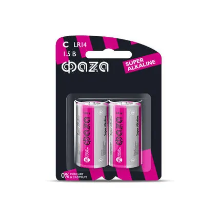 Фото №0 Элемент питания алкалиновый LR14 Super Alkaline BL-2 (уп.2шт) ФАZА 2858504