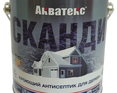 фото Акватекс-Сканди 2,5л Кроющий антисептик для древесины  2 Альпийское утро