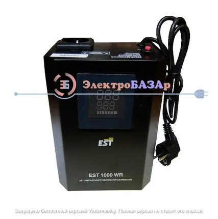 Фото №0 Стабилизатор напряжения EST 1500WR (релейный настенный для газовых котлов однофазный) 220В