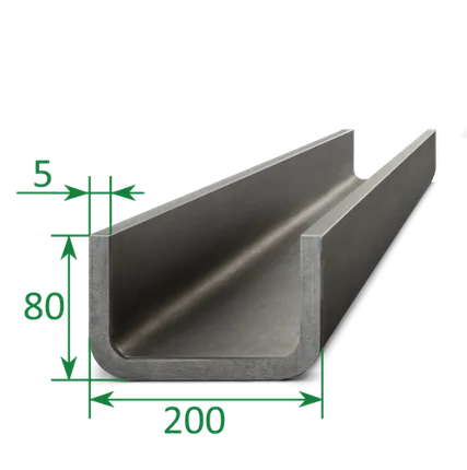 Фото №0 Швеллер гнутый 200х80х5