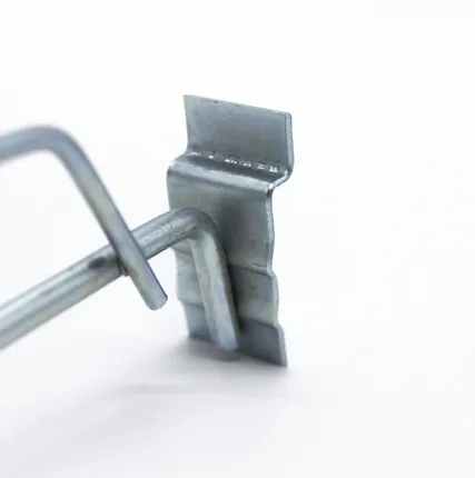 Фото №0 Крючок на экономпанель одинарный с ценникодержателем 200мм, d=6мм, цинк