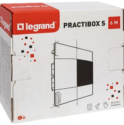 Фото №2 Щиток пластиковый встраиваемый Practibox S 1х6 дым. дверь Leg 134556