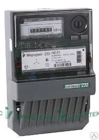 фото Счетчик электроэнергии трехфазный-60/5 Т1 Щ Меркурий230AM01 кл1 230/400В