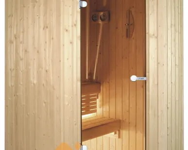 фото Сауна Harvia Variant S1515R (угловая правая, 1505х1505 мм, без печи, интерьер Formula из сосны)