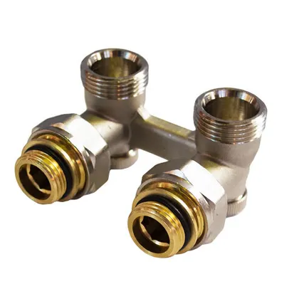 Фото №0 Узел нижнего подключения радиатора ½х¾ угловой