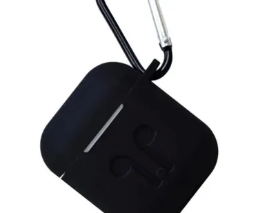 фото Силиконовый чехол Gurdini для AirPods 2 Black