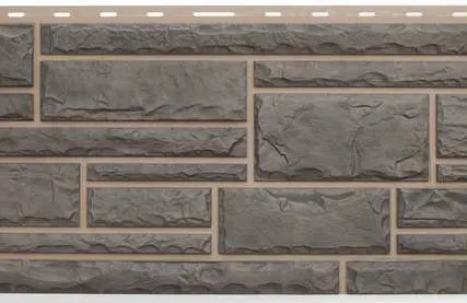 Фото №0 Фасадная панель Камень (серый)