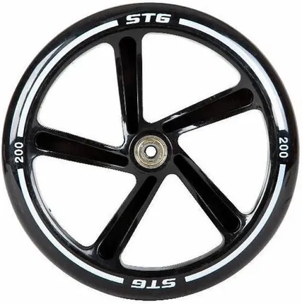 Фото №0 Колесо для самоката, 250х40 мм, PU, ABEC-7, черный (Колесо для самоката, 250х40 мм, PU, ABEC-7, черный)