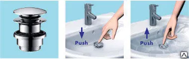 фото Hansgrohe слив Push-open для раковины
