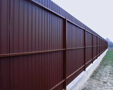 фото Заборные столбы из трубы НКТ