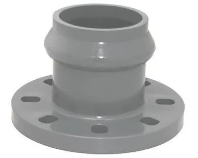 фото Патрубок раструбный с ПВХ фланцем 110/100