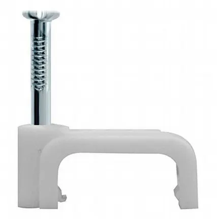 Фото №0 Крепеж плоский кабеля 6 мм (уп50шт) REXANT 07-4206