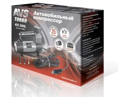 фото Автомобильный компрессор AVS KS350L 35 л/мин 10 атм