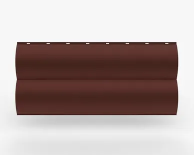 фото Сайдинг Металлический сайдинг «Бревно» 0.45 мм RAL 3009, Коррида