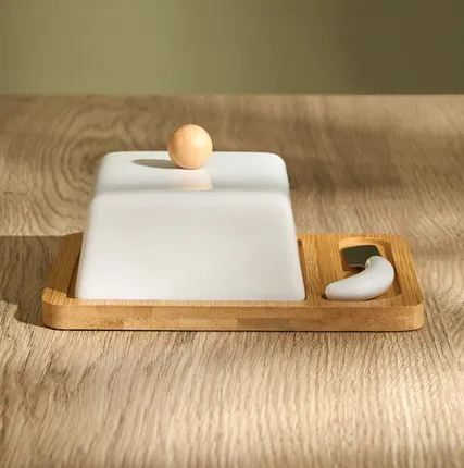 Фото №0 Масленка с ножом Marshmallows