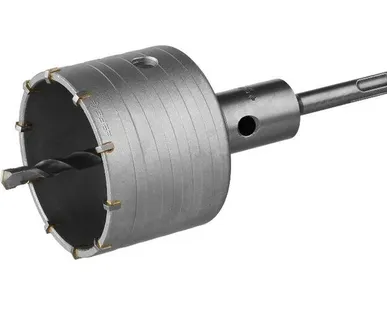 фото Коронка 80 мм ЗУБР Мастер буровая по бетону SDS+ в сборе 2918-80_z01