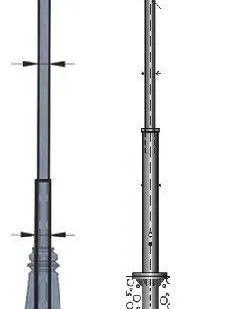 фото Опора СТВг 10,0 м (стенка 4 мм)