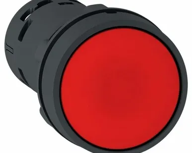 фото Кнопка красная с возвратом d22мм, НО НЗ, XB7 XB7NA45