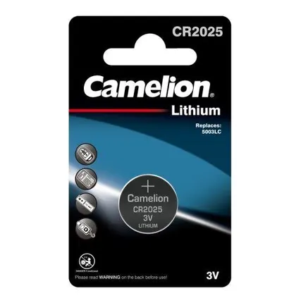 Фото №0 Элемент питания литиевый CR CR2025 BL-1 (блист.1шт) Camelion 3067