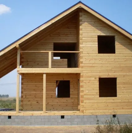 Фото №0 Сруб дома из бруса готовый