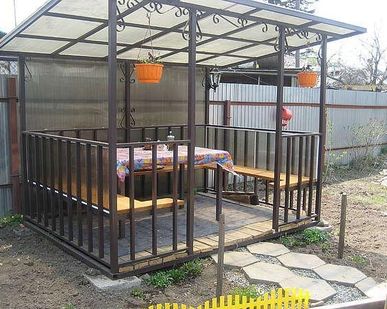 фото Беседка с мангалом