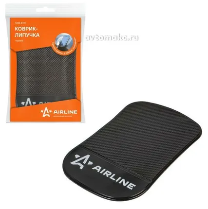 Фото №0 AIRLINE Коврик липучка чёрный 92*145мм