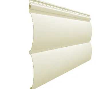 фото Виниловый сайдинг БлокХаус Döcke серия Premium, цвет сливки