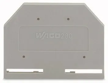 фото Аксессуар для клемм WAGO WAGO 280-301 торцевая пластина серая