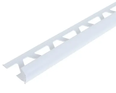 фото Раскладка под плитку Идеал наружная Белая / 001 8 мм 2,5 м Нп8 001/БЕЛ