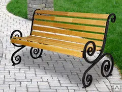 фото Скамья металлическая Лоза