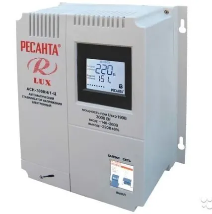 Фото №0 Стабилизатор АСН- 3 000Н/1-Ц Ресанта Lux