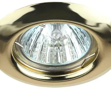 фото Светильник ST3 GD штампован. MR16 12В 50Вт зол. ЭРА C0043802