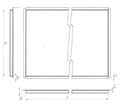 Фото №0 Кассета фасадная Открытого крепления 1,1. мм 540х1100