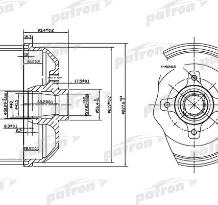 Фото №0 PDR1115 Барабан тормозной