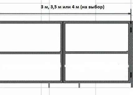Фото №0 Ворота распашные (каркас)