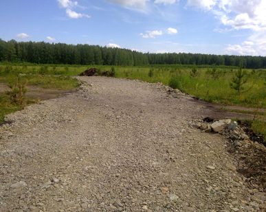 фото Строительство грунтовой дороги