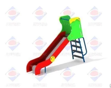 фото Горка с металлическими перилами H=1200