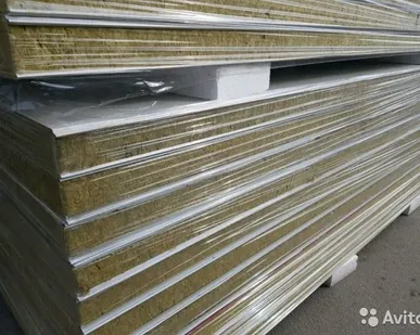 фото Сэндвич панели Минвата 80 мм, 4,89 м