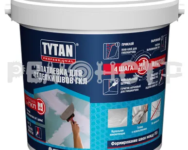 фото Шпатлевка д/заделки швов гипсокартона 2кг TYTAN Professional (4) (под заказ) П