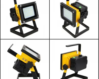 фото LED прожектор на аккумуляторах 5 вт. 5 вольт