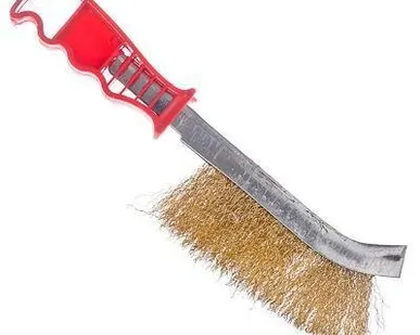 фото Железная щетка / Для зачистки металла / По металлу / Ручная / С железной щетиной