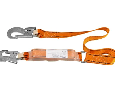 фото Строп страховочный капроновый с амортизатором и карабином Сибин 11572