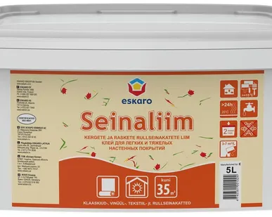 фото Готовый клей для тяж. обоев "Eskaro Seinaliim" 5л