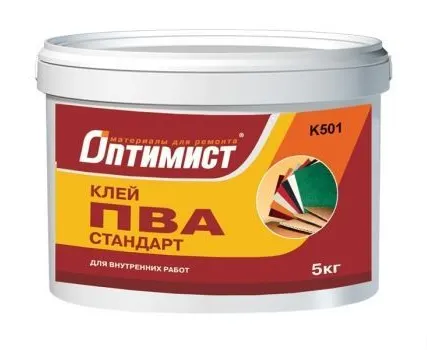 Фото №0 Клей ПВА Стандарт д/внутр.раб Оптимист 10кг