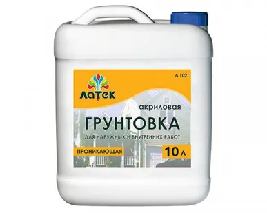 фото Грунтовка проникающая для наруж. и внутр. работ Оптимист Л102 (10 л)