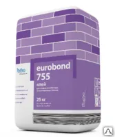Фото №0 Клей для кладки пенобетона и газосиликата 755 Eurobond 25 кг